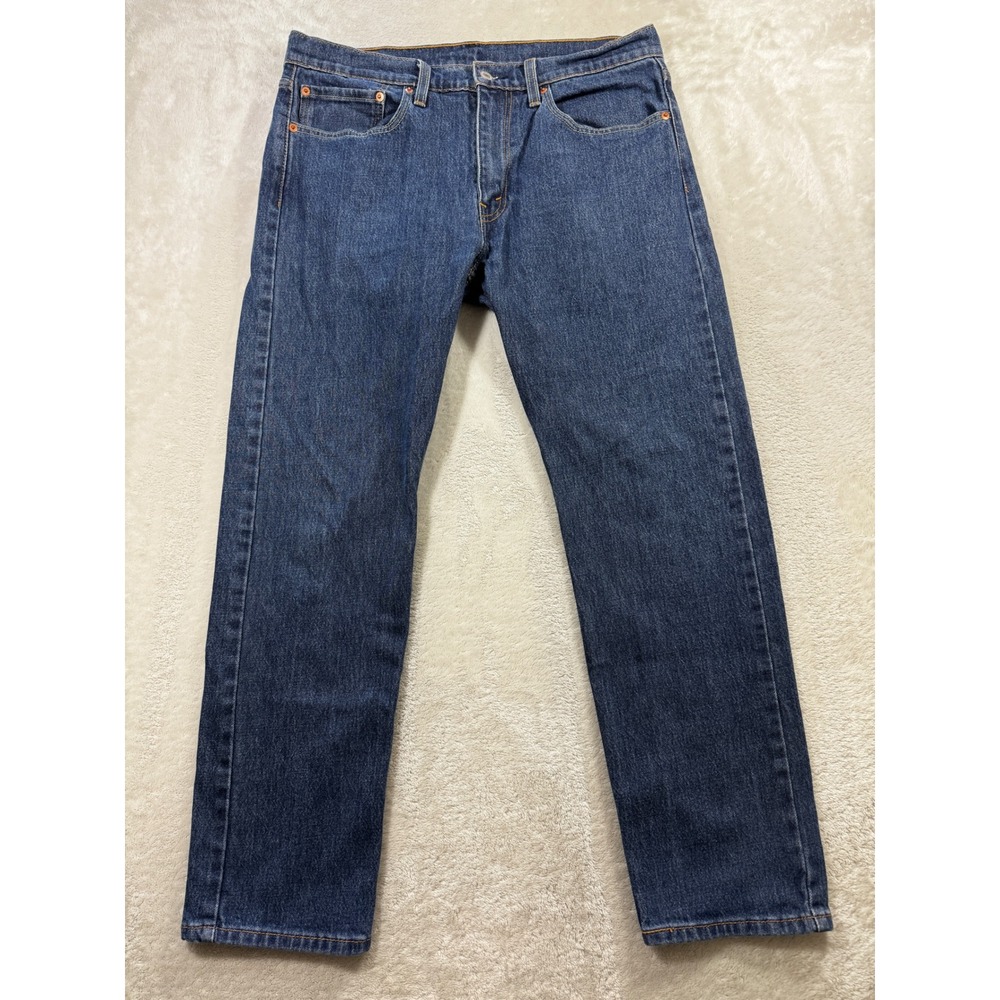 Levi's Mens 502 Regular Taper Stretch Blue Denim Jeans W34 L30 Meas: 34x28.5